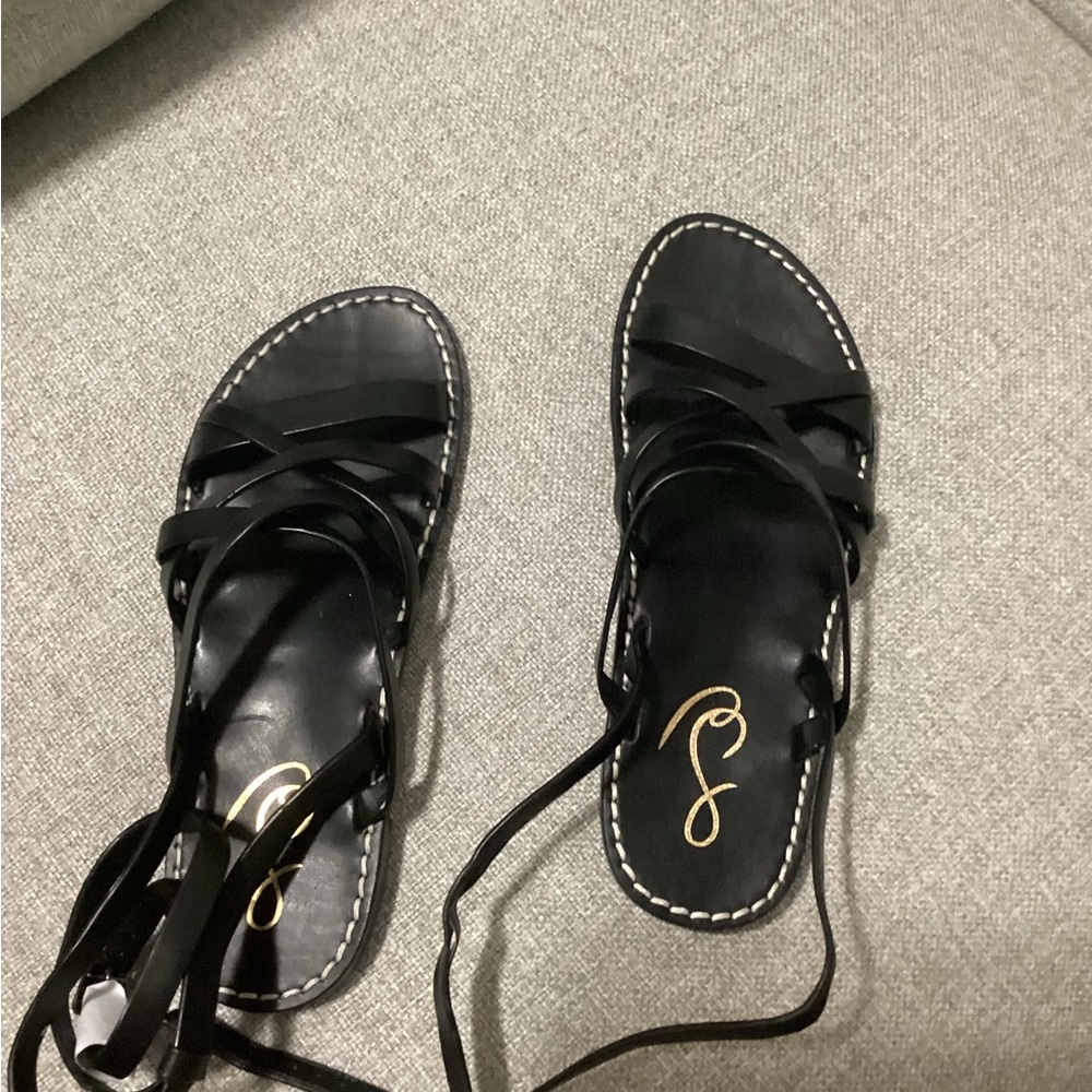 Elegant Black Strappy Sandals